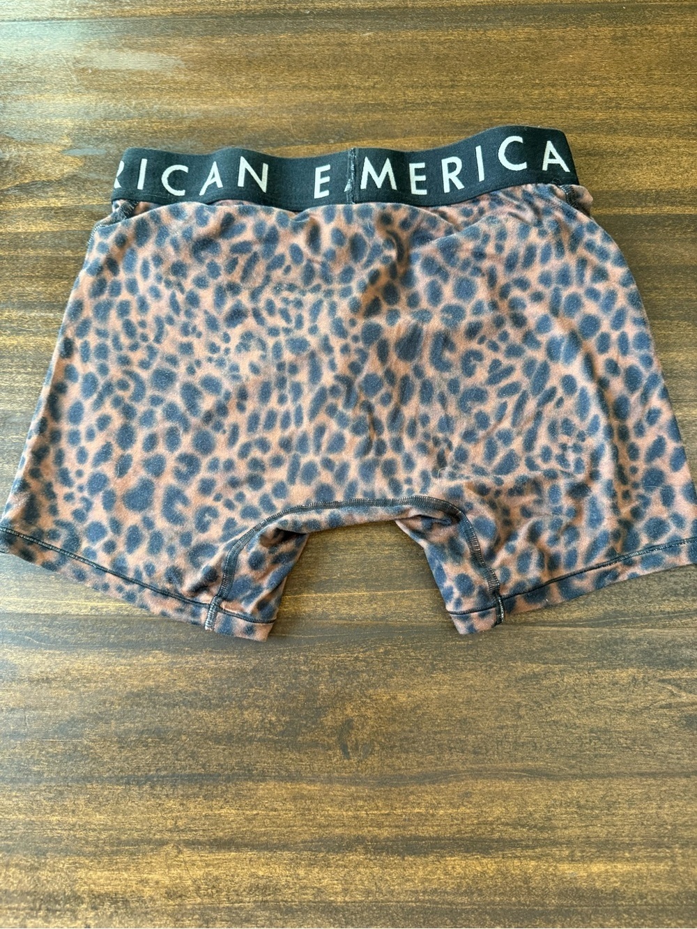 American Eagle Outfitters Men’s Brown Leopard Print Boxer Briefs - Picture 3 of 6
